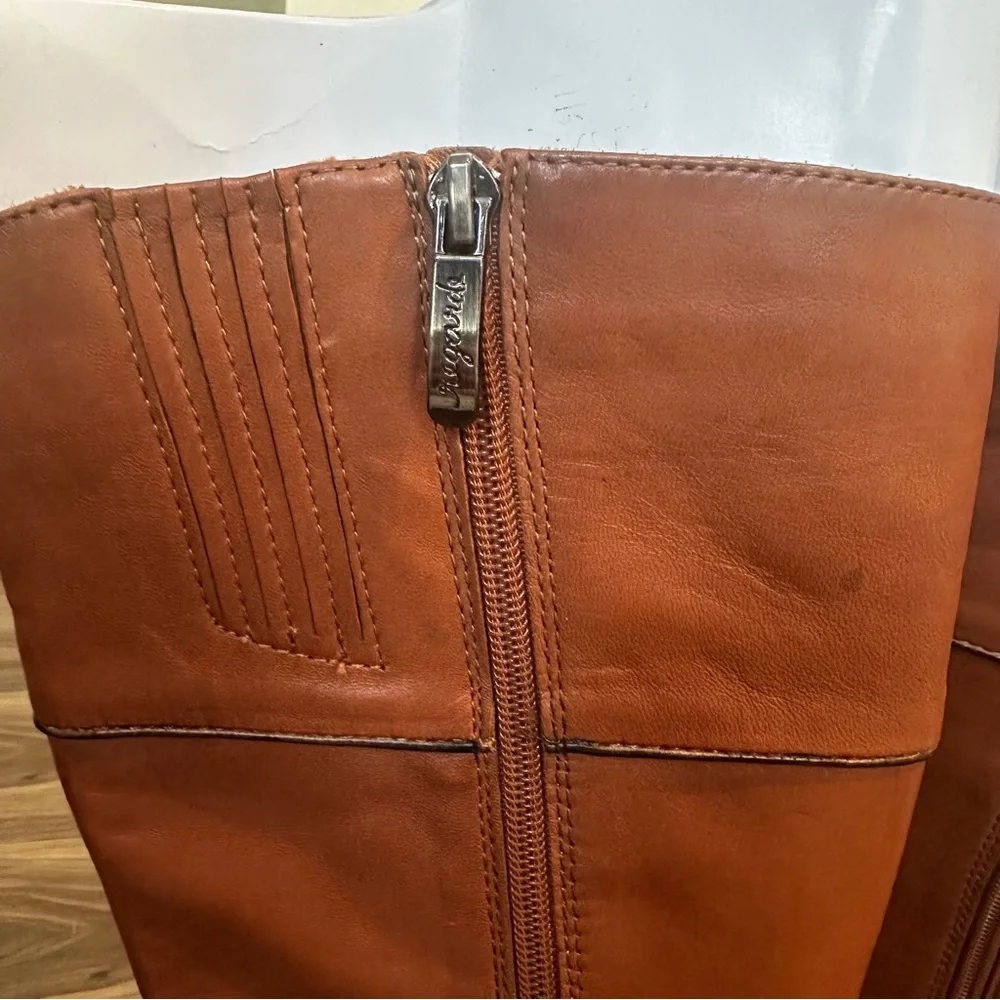 Regarde Le Ciel Brown Leather Tall Riding Boots Women’s EU 37 US 6.5 - Picture 7 of 15